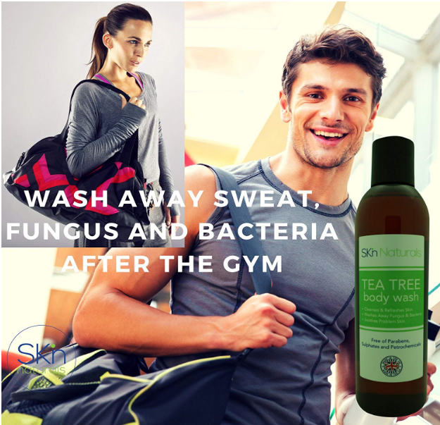 Antifungal Soap with Tea Tree Oil - 100% Natural Shower Gel & Body Wash - Kills Bacteria - Relieves Acne, Odour, Ringworm, Jock Itch, Nail Fungus & Athlete's Foot, - Soothes Dry & Itchy Skin