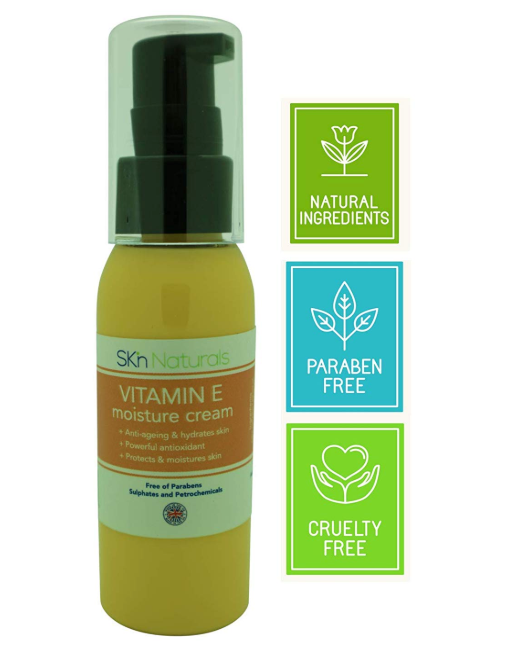 Vitamin E Oil Cream - Relieves Acne, Psoriasis, Scars, Stretch Marks and Dark Spots - Anti-Ageing and Anti-Wrinkle Cream for Face, Body and Hands - with Hydrating Vitamin C Evening Primrose Oil